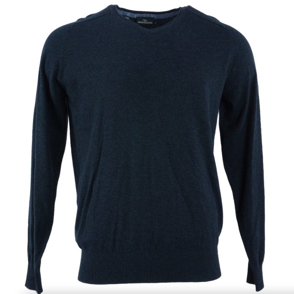 Rodd & Gunn Mens Arbors Track Knit Pullover in Marine Navy Blue Size XXL